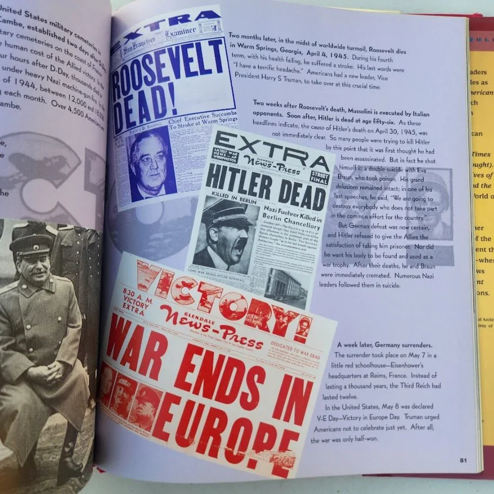 V Is for Victory Book America Remembers World War Kathleen Krull WW 2 Hardcover
